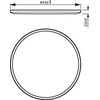Šviestuvas lubų Philips SuperSlim, 2700°K, LED, juodas