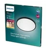 Lampa griesti Philips SuperSlim, 2700°K, LED, melna