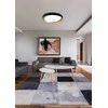 Lubinis šviestuvas Trio ZETA LED CEILING LAMP Juodas/GOLD
