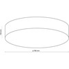 Tk_Lighting Lubinis šviestuvas TK LIGHTING RONDO Baltas 80, 6xE27, LED max 15W