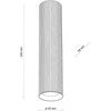 Lubinis šviestuvas Tk_Lighting Šviestuvas lubų TK Lighting Tune 10026, GU10, juodas