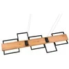 Pakabinamas šviestuvas Pakabinamas LED šviestuvas TRIO Harper, 42W, 3000K, 5700lm, juodos/medžio sp.,115x44x150cm