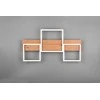 Lubinis šviestuvas Lubinis LED šviestuvas TRIO Harper, 30W, 3000K, 4000lm, juodos/medžio sp., 65 x 34 x 7 cm