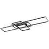 Lubinis šviestuvas Lubinis LED šviestuvas TRIO IRVINE, 60 W, 7100 lm, 3000-6500 K, juodos sp., 105x42xh6 cm, su pultu