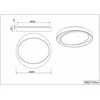 Lubinis šviestuvas Šviestuvas Trio Zeta R62712411, lubinis, 24 W, LED