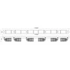 Lubinis šviestuvas Domoletti CEILING LIGHT ALVEO 6XGU10 ML0297 Juodas