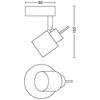 Pakabinamas šviestuvas Kryptinis šviestuvas PHILIPS MERANTI 5031017E7, 35 W, GU10