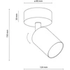 Šviestuvas lubų ir sienų TK Lighting Top, GU10, 1 x 10 W