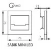 Kanlux Earing MINI LED CW