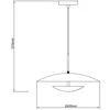 Pakabinamas šviestuvas Lampa wisząca Domoletti PENDANT LIGHT AURAS 2XE14 D40CM Juodas