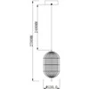 Lubinis šviestuvas Domoletti PENDANT LUMINAIRE LED A2360-1C GOLD