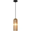 Lubinis šviestuvas Domoletti PENDANT LIGHT CATALO E27 Juodas/AMBER