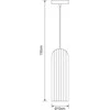 Pakabinamas šviestuvas Domoletti PENDANT LIGHT CATALO E27 Juodas/SMOKY