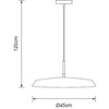 Pakabinamas šviestuvas Lampa wisząca Domoletti PENDANT LED LIGHT CUP D45CM 2700K Juodas