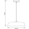 Domoletti PAKABINAMAS ŠVIESTUVAS FARO E27 D30CM PILKAS