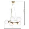 Lubinis šviestuvas Domoletti PENDANT LIGHT KONYA 5XE14 MLP5577 GOLD