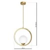 Lubinis šviestuvas Lampa wisząca Domoletti PENDANT LIGHT KONYA E14 MLP5573 GOLD