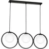 Lubinis šviestuvas Carruzzo PENDANT LIGHT KONYA 3XE14 Juodas/Baltas