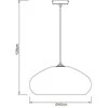 Pakabinamas šviestuvas Lampa wisząca Domoletti PENDANT LIGHT PAPER E27 BROWN/Juodas
