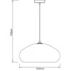 Pakabinamas šviestuvas Lampa wisząca Domoletti PENDANT LIGHT PAPER E27 BROWN/Juodas