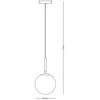 Pakabinamas šviestuvas Lampa wisząca Domoletti PENDANT LIGHT RAILE E27 GOLD