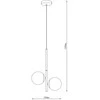 Pakabinamas šviestuvas Lampa wisząca Domoletti PENDANT LIGHT RAILE 2XE27 GOLD