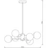 Pakabinamas šviestuvas Carruzzo PENDANT LIGHT RAILE 6XE27 GOLD