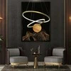 Lubinis šviestuvas Domoletti PENDANT LED LIGHT RONDAY 60CM 51W GOLD