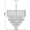 Lubinis šviestuvas Domoletti Lampa wisząca SANNA 19115L 8x40W E14