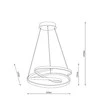 Pakabinamas šviestuvas Domoletti PENDANT LED LIGHT SIBIU 42W 4000K Juodas