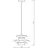 Pakabinamas šviestuvas Lampa wisząca Domoletti PENDANT LIGHT SIVAS E27 GOLD