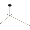 Lubinis šviestuvas Lampa sufitowa Domoletti CEILING LED LIGHT TANGER 100+60CM Juodas