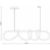 Domoletti PENDANT LED LIGHT TIGRIS LONG 4000K GOLD