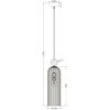 Šviestuvas kabinamas Light Prestige Piega LP-939/1P baltas, E14, 1 x 40 W