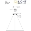 Šviestuvas kabinamas Light Prestige Ring LP-909/1P M BK CCT, LED, 3000 - 6000 °K, 1 x 35 W