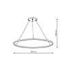 Lubinis šviestuvas Light_Presti Šviestuvas lubų Light Prestige Ring, 48 W, LED, 3 - 6K