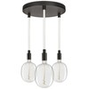 Osram Pakabinamas šviestuvas GLOW PENDULUM, 3xE27, juodas