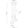 Lubinis šviestuvas Tk_Lighting Šviestuvas kabinamas TK Lighting Bono 10206, 24 W, G9