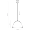 TK Lighting Lampa wisząca na E27 do salonu metalowy klosz FARO 3194