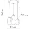 Lubinis šviestuvas Kabamasis šviestuvas TK LIGHTING MARCO 3325, 3 × 60 W, E27
