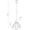 Lubinis šviestuvas Tk_Lighting Šviestuvas kabinamas TK Lighting Modesto 10160, 10 W, GU10