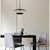 Viokef 16W LED pakabinamas šviestuvas MONICA, juodos/aukso sp., 3000K, 4242200