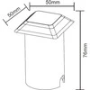 Lampa padziļinājums Domoletti GLED-160B, LED, melna krās.