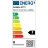 Įleidžiamas šviestuvas Domoletti Ledo Slim DLED-440, 4000°K, LED, baltos spalvos.