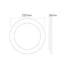 Led_Line Įmontuojamas šviestuvas LED Line MOLLY, 24W, 3000-6000°K,LED