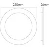 Led_Line Įmontuojamas šviestuvas LED Line MOLLY, 24W, 4000°K, LED