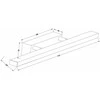 Sieninis šviestuvas Domoletti WALL LIGHT LINE LED JQ5550 CHROME 68CM