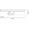 Sieninis šviestuvas Kinkiet Domoletti WALL LED LIGHT VAN 50CM 12W 30K GOLD