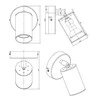 Lampa pārvietojams Domoletti Gulia AS-9718-01-7905, GU10, 0 °K, 1 x 40 W