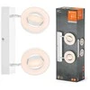 Dvigubas reguliuojamas LED prožektorius Ledvance DECOR SATURN, 21W, 2180 lm, balta šviesa (3000K-6500K), IP20, 460mm, balta, F energijos klasė